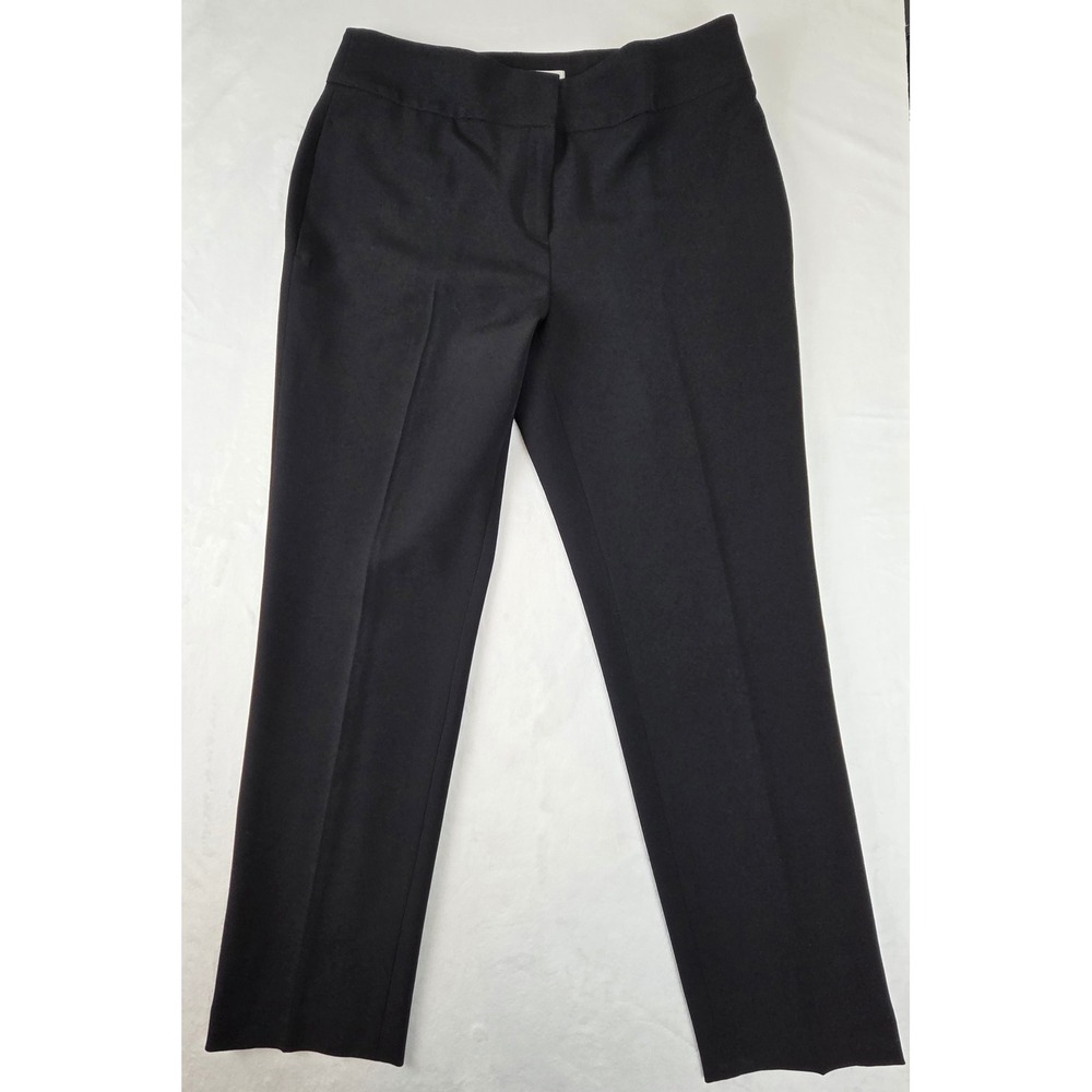 Kasper Womens 8 Black Straight‎ Leg Dress Pants Trousers Professional Office